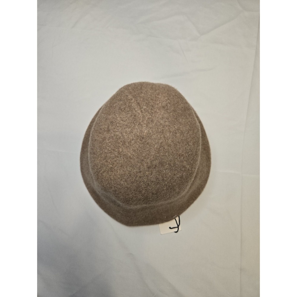 NWT Rachel Zoe Wool Blend Bucket Hat Women's Brown Classic Fashion Warm Chic - Picture 2 of 5